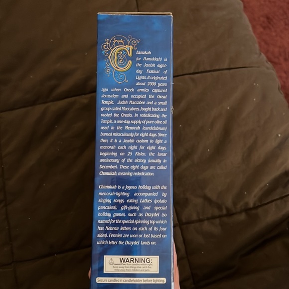 Rite Lite Chanukah Traditions Traditional Menorah - Picture 2 of 5